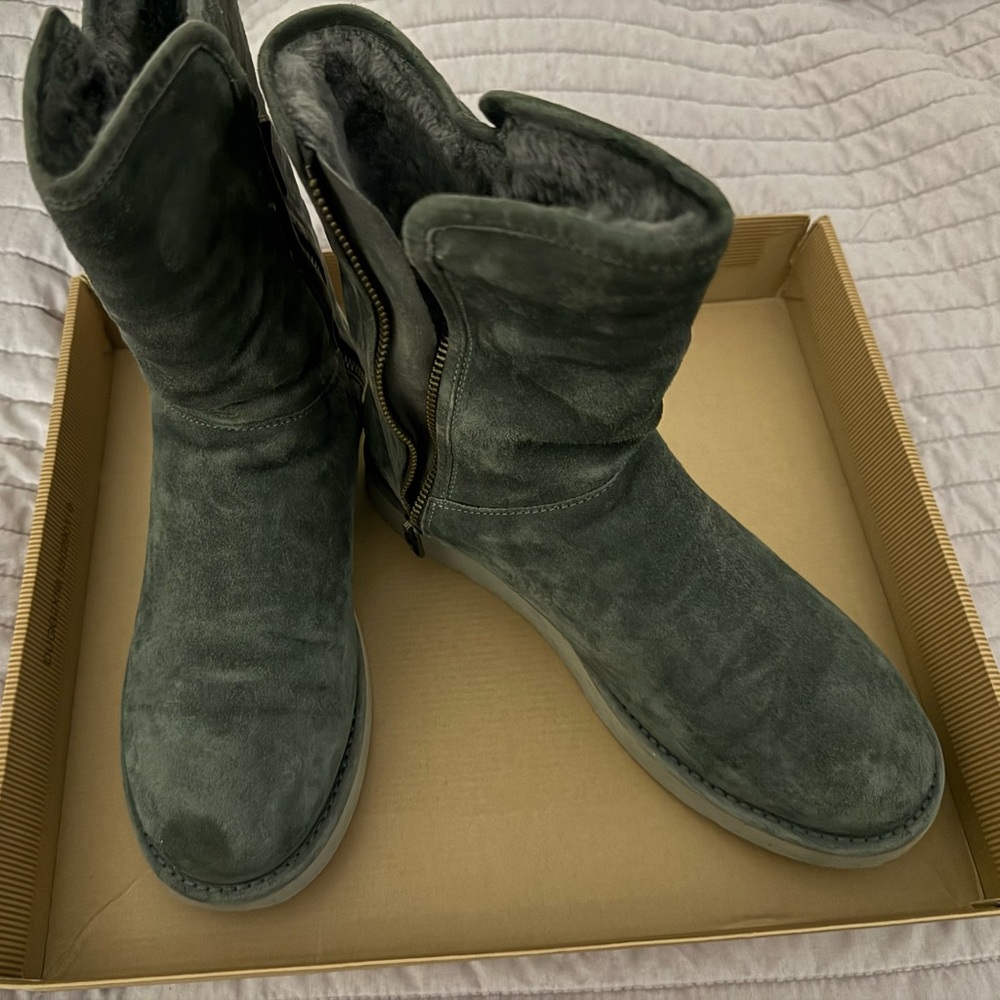 UGG Gray Suede Winter Boots